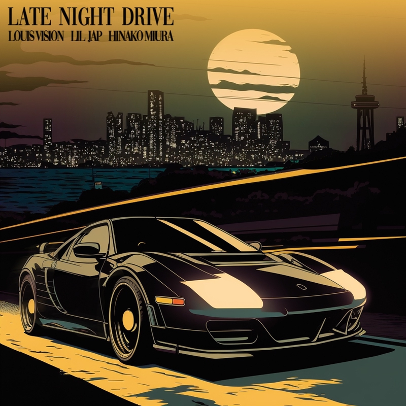 Late Night Drive” by Louis Vision, リルジャップ & 三浦ひな子